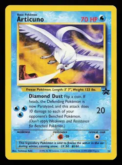 Articuno 22 WOTC Black Star Promo Pokemon Card - Image 1