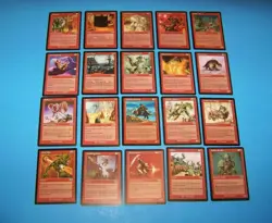Magic The Gathering Urza's Saga (Mixed Lot 20 Different Red Cards) Vintage 1998 - Image 1