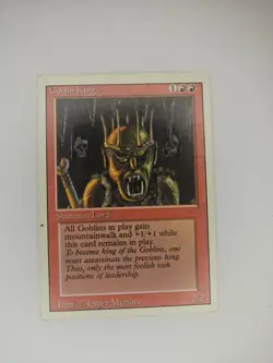 Magic the Gathering Goblin King Revised Edition Regular Card - Image 1