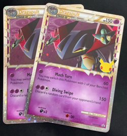 2 pk DRAGAPULT PRIME SWSH132 Celebrations Pokemon Card Near Mint JUMBO Oversize - Image 1