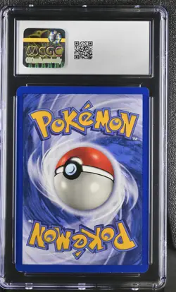 CGC 8.5 Hitmonlee 1999 Fossil 7/62 Incomplete Holo Error Mirror Pokemon Card - Image 2