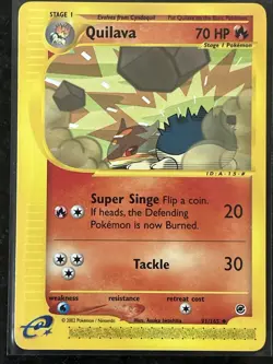 QUILAVA 91/165 non-holo NM/LP Expedition Set 2002 - Vintage WOTC Pokemon Card! - Image 1