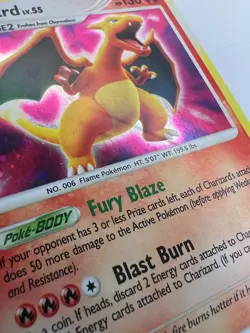 Charizard LV.55 3/132 - 2007 Secret Wonders Holo Rare Pokemon Cards TCG MP - Image 3