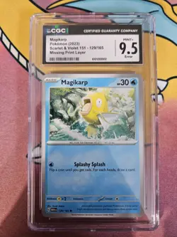 CGC Error Card: Magikarp Missing Ink Layer - Image 1