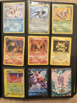 Pokemon TCG WOTC Vintage Card bundle in binder collection including rares holos - Image 1