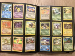 Pokemon TCG WOTC Vintage Card bundle in binder collection including rares holos - Image 2