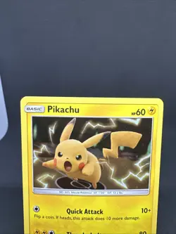 Pokemon TCG Pikachu SM227 Black Star Promo Sun & Moon Cosmos Holo 2019 Card - Image 3