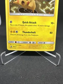 Pokemon TCG Pikachu SM227 Black Star Promo Sun & Moon Cosmos Holo 2019 Card - Image 4