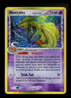 Ninetales 8/101 Delta Species EX Dragon Frontiers 2006 Holo Rare Pokemon Card - Image 1