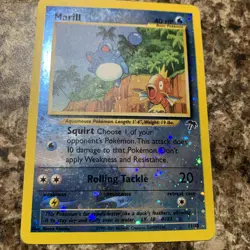 Pokemon Marill 11/18 Reverse Holo Pokemon Card - Image 5