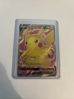 Pokemon TCG Vivid Voltage Pikachu v 170/185 Full Art Ultra Rare Card - Image 1