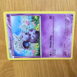 NIDORAN 40/116 POKEMON CARD (PLASMA FREEZE SET) - Image 4