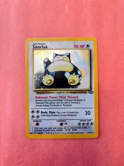 Pokemon TCG Snorlax Jungle Holo Card 11/64 Unlimited Rare MP Condition - Image 1