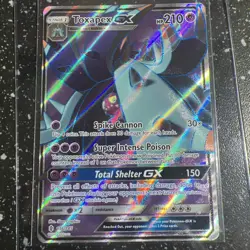 Toxapex GX 136/145 Guardians Rising 2017 Full Art Textured Pokemon Card Rare B19 - Image 1