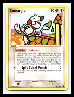 💥 Smeargle 48/115 Uncommon Ex Unseen Forces Pokemon Card Non Holo 2005 - Image 1
