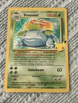 Pokemon TCG Venusaur 15/102 Celebrations 25th Anniversary Card NM - Image 1