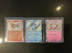 Pokemon TCG Paldean Fates Shiny Holo Mixed Lot (3 Cards) - Image 1