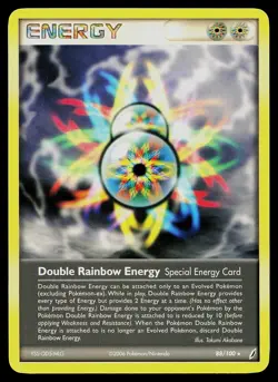 Pokemon Card - Double Rainbow Energy Crystal Guardians 88/100 Rare - Image 1