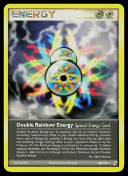 Pokemon Card - Double Rainbow Energy Crystal Guardians 88/100 Rare - Image 1