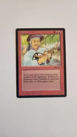 Aladdin 1x ARN MTG Arabian Nights Rare Vintage NM+ red - Image 1