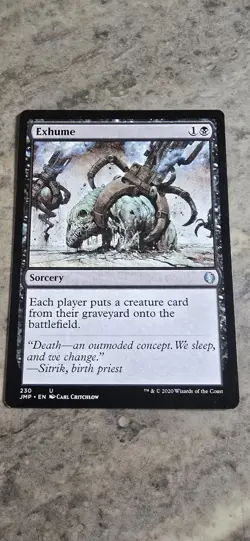 Exhume Jumpstart Regular Sorcery Uncommon MTG NM - Image 1