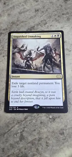 Anguished Unmaking Double Masters 2022 Regular Instant Rare MTG LP - Image 1