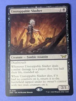 MTG Magic: Duskmourn: House of Horror: Unstoppable Slasher #0119 Rare - NM - Image 1