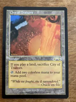 Magic the Gathering City of Traitors, Near Mint, Unplayed - Image 1