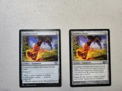 2x MTG Magic: The Gathering Swiftfoot Boots M12 Kamigawa Neon Dynasty NM - Image 1