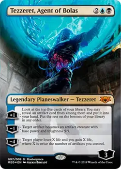 1x Tezzeret, Agent of Bolas - Foil Light Play MTG Magic - Kid Icarus - - Image 1