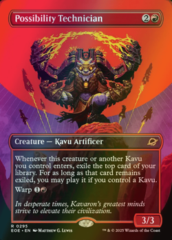 MTG Possibility Technician Borderless Foil ** Edge of Eternities ** English - Image 1
