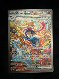 Pokemon TCG Twilight Masquerade Greninja EX Special Illustration Card 214/167 - Image 1