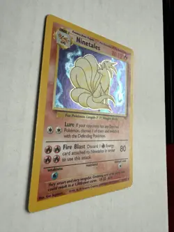 Pokemon Base Set Unlimited Ninetales 12/102 Holo Rare Vintage Pokemon Card MP - Image 3