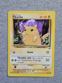 Pokemon Base Set 2 WOTC Common Pikachu 87/130 - Image 1