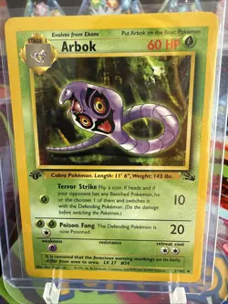 Pokemon TCG Arbok Fossil 31 Regular 1st Edition Uncommon Card Never Played, NM! - Image 1