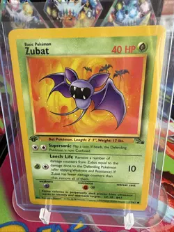 Pokemon TCG Zubat 1st Edition Fossil Set 57/62 1999. Never Played, NM! - Image 1