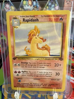Pokemon TCG Rapidash Jungle 1st Edition Uncommon Never Played, NM! - Image 1