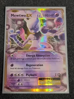 Pokemon TCG Mewtwo EX 52/108 XY Evolutions NM - Image 1