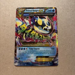 Pokemon TCG Primal Kyogre EX Full Art Holo Card Ultra Rare 55/160 - Image 1
