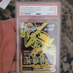 Pokemon Rayquaza VMAX TG29/TG30 Silver Tempest Secret Rare Holo PSA 10 - Image 1