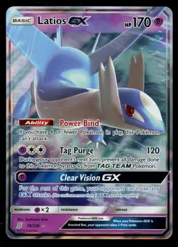 Pokemon Latios GX 78/236 Sun & Moon Unified Minds Ultra Rare Near Mint - Image 1