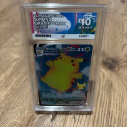 Surfing Pikachu Vmax 009/025 Celebrations ACE 10 Pokemon TCG Illustration rare - Image 1
