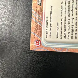 Nidoran #32 Topps Black Logo Holo Foil Pokemon 1999 LP - Image 4