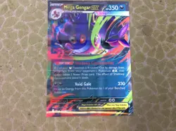 Pokemon Mega Charizard Gengar Ex Lenticular Phantasmal Flames Promo Jumbo Card - Image 1