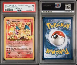 PSA 10 Pokemon 2021 Celebrations Charizard Holo Classic Coll Base Set 4/102 - Image 3