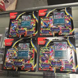 Pokemon TCG Phantasmal Flames 3-Pack Blister LOT OF 4 SEALED Weavile🔥✈⚡ - Image 1