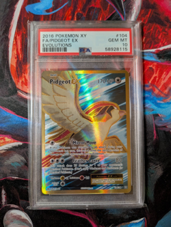 Pidgeot EX 104/108 Pokemon 2016 XY Evolutions - PSA 10 - Image 1