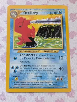 Pokemon TCG Octillery Neo Revelation 34/64 Regular Unlimited Uncommon - Image 1