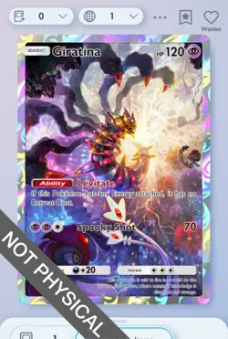 Pokemon TCG POCKET - Giratina 1⭐, Space-time Smackdown, English - Image 1