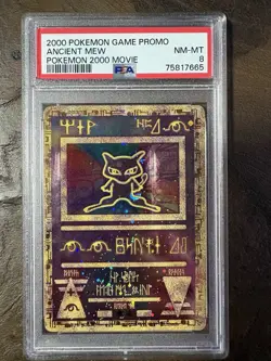 2000 Pokemon Ancient Mew Movie Promo PSA 8 NM-MT - Holo Classic - Image 1